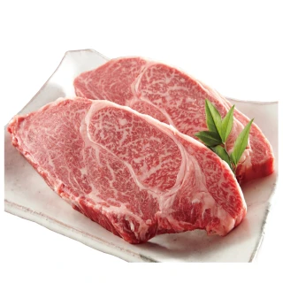 【約克街肉舖】日本Ｆ1奧羽雪紋和牛排2片(300g±10%/片)