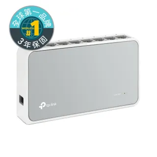 【TP-LINK】TL-SF1008D 8埠100Mbps桌上型乙太網路交換器