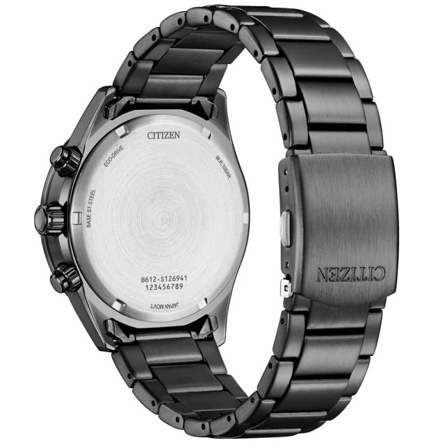 【CITIZEN 星辰】光動能 三眼計時腕錶-42.5mm(CA0775-79E)
