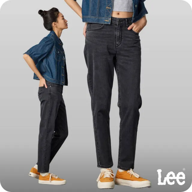【Lee】女裝 牛仔褲 / 涼感 413 高腰標準小直筒 灰色洗水(LB417040800)