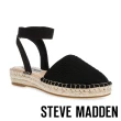【STEVE MADDEN】MARGIN-C 繞踝草編涼鞋(黑色)