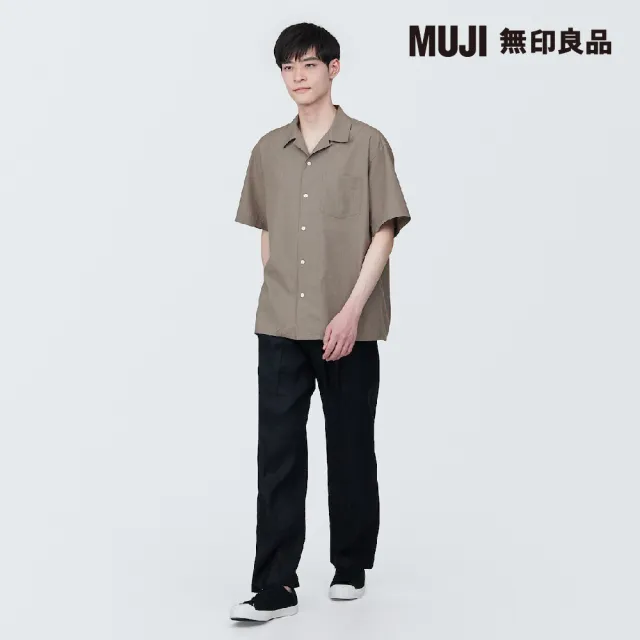 【MUJI 無印良品】男大麻混短袖襯衫(共4色)