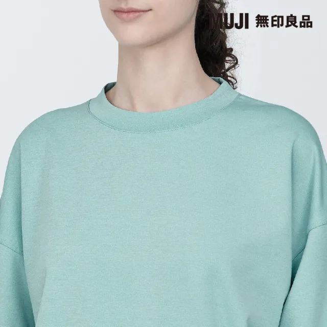 【MUJI 無印良品】女抗UV速乾聚酯纖維圓領衫(共4色)