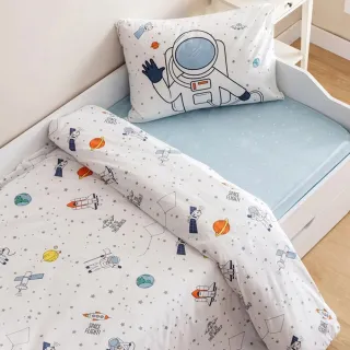 【SOLO 歐洲家居】LCW Home 太空人 單人床包套組 床包 土耳其製造 100x200CM(床包 兒童床包 單人床包)