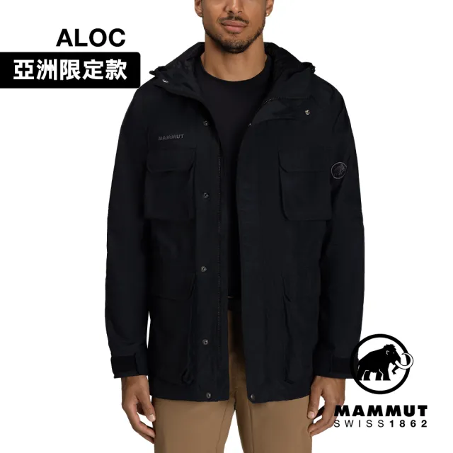 【Mammut 長毛象】Mountain WB lined Parka AF Men 日系山系輕量防風大衣 黑色 男款 #1012-00650