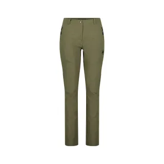 【Mammut 長毛象】Trekkers 3.0 SO Pants AF Women 健行防潑水長褲 綠鬣蜥 女款 #1021-00811