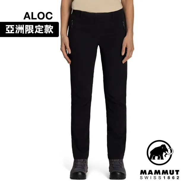 【Mammut 長毛象】Trekkers 3.0 SO Pants AF Women 健行防潑水長褲 黑色 女款 #1021-00811