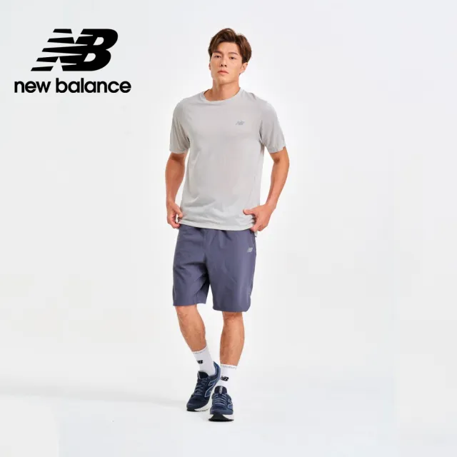 【NEW BALANCE】NB 涼感降溫透氣網眼布短袖上衣_男性_灰色_MT41253AG(美版 版型偏大)