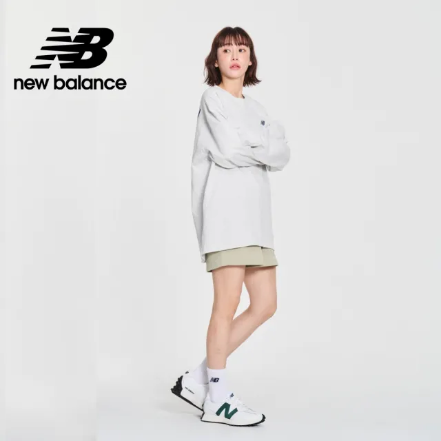 【NEW BALANCE】NB 植絨BOSTON長袖上衣_男性_淺灰色_MT41574AHH(美版 版型偏大)