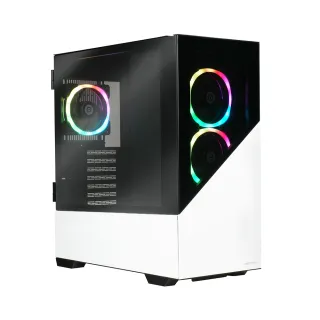 【ENERMAX 安耐美】ENERMAXK8 鋼化玻璃 ATX ARGB 電腦機殼-白色 ECA-EK8-WW-ARGB