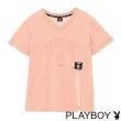 【PLAYBOY】下擺開衩設計上衣(粉色)