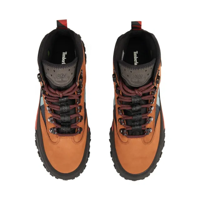 【Timberland】男款鐵鏽色磨砂革GreenStride™ Motion 6 中筒防水健行鞋(A67M8F13)