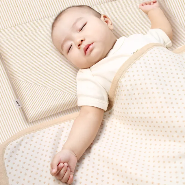 【Gennies 奇妮】舒眠超值寢具三件組-原棉(月亮枕+平枕+嬰兒被)