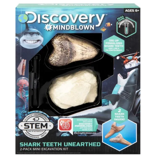 Discovery 鯊魚牙齒迷你挖掘套組（2入）