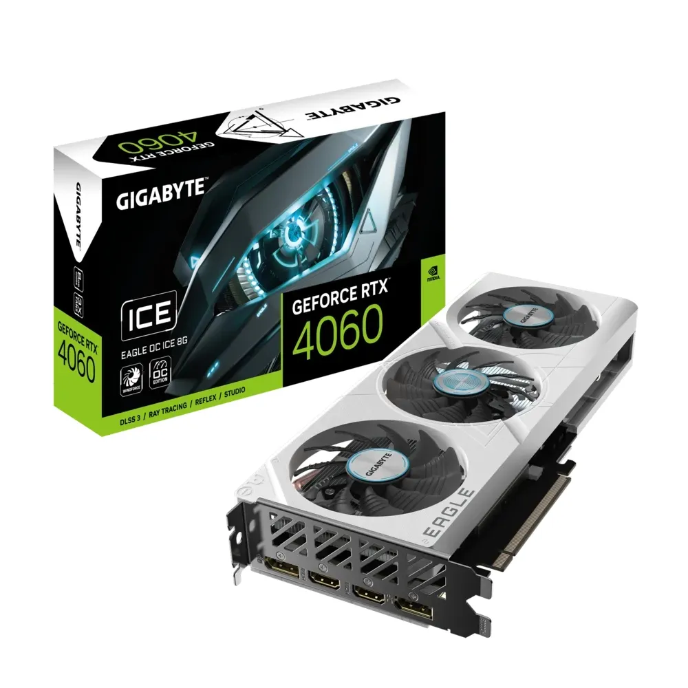 GIGABYTE 技嘉】GeForce RTX4060 EAGLE OC ICE 8G 顯示卡- momo