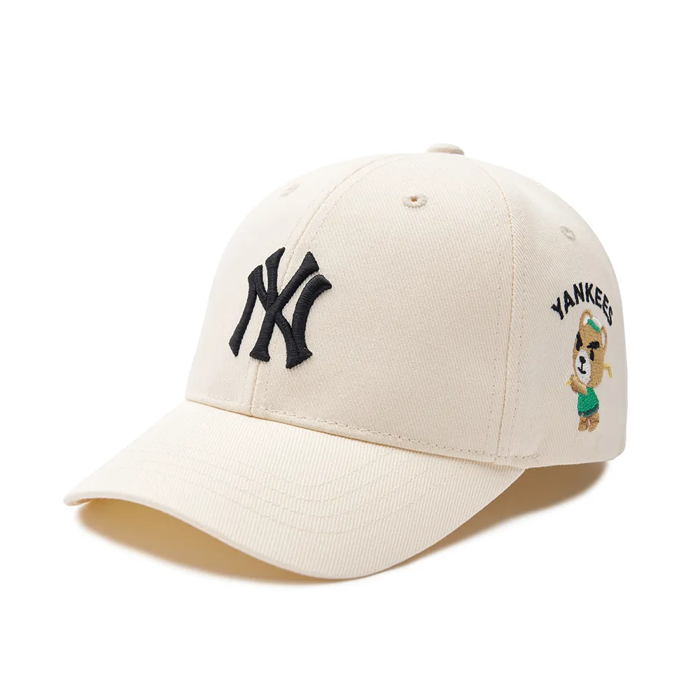 【MLB】童裝 可調式棒球帽 童帽 Mega Bear系列 紐約洋基隊(7ACPC033N-50CRD)