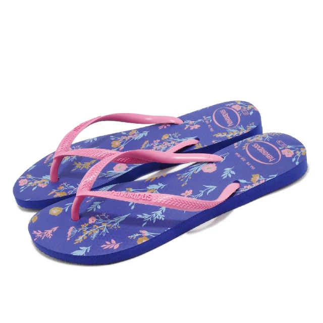 havaianas 哈瓦仕 夾腳拖 Slim Romance 花 女鞋 紫 粉紅 巴西拖 拖鞋 人字拖 哈瓦仕(41369772711W)