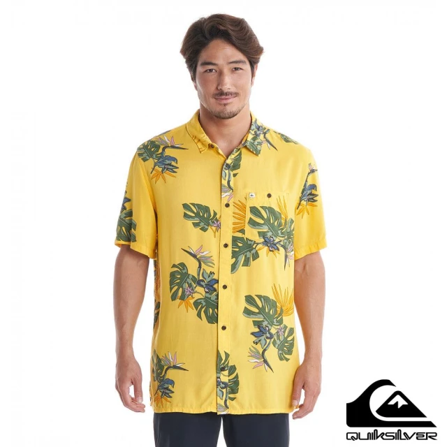 【Quiksilver】男款 男裝 短袖襯衫 THE FLORAL SS(黃色)