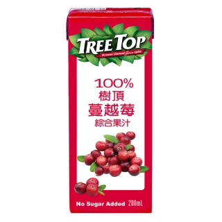 【Tree Top 樹頂】100%蔓越莓綜合果汁200ml*24入