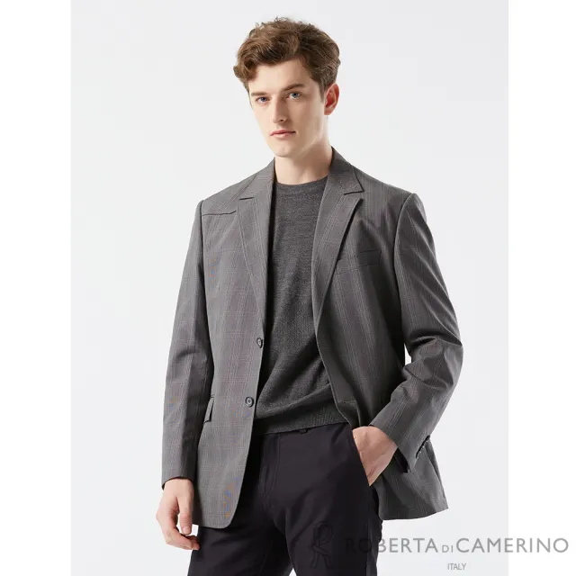 【ROBERTA 諾貝達】男裝 深灰色紳士獵裝-精品時尚品味(義大利原裝進口)
