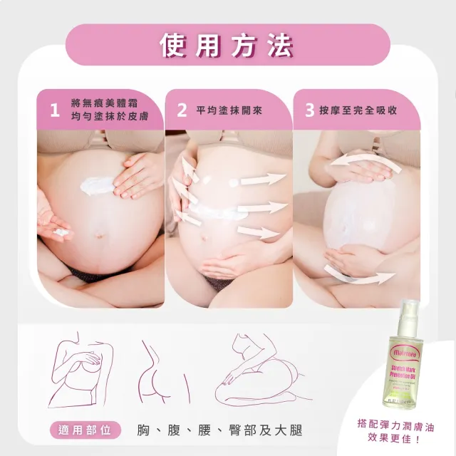 【媽咪莉娜】無痕美體霜150ml(妊娠霜/撫紋霜)