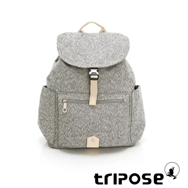 【tripose】MEMENTO岩紋帆布輕量後背包-大(灰)
