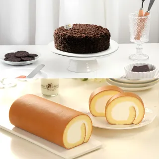 【亞尼克果子工房】北海道黑酷曲蛋糕+原味生乳捲2條