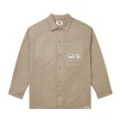 【Dickies】男款沙色撞色車縫線設計長袖休閒襯衫｜DK012285CH1