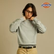 【Dickies】男款羽灰色純棉經典三色Logo刺繡徽章大學T｜DK011033CQ8