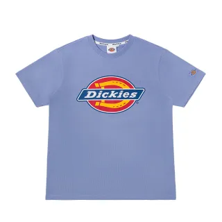 【Dickies】男女款淺灰紫Logo印花短袖T恤｜DK008732C49