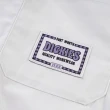 【Dickies】男款米白色純棉撞色鎖邊繡設計復古短袖襯衫｜DK011531C48