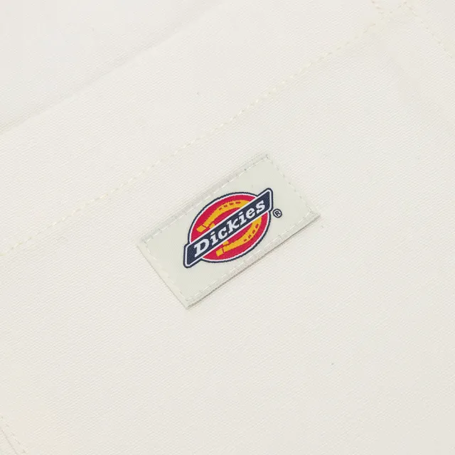 【Dickies】女款米白色純棉民族風緹花肩帶吊帶裙｜DK011640C48