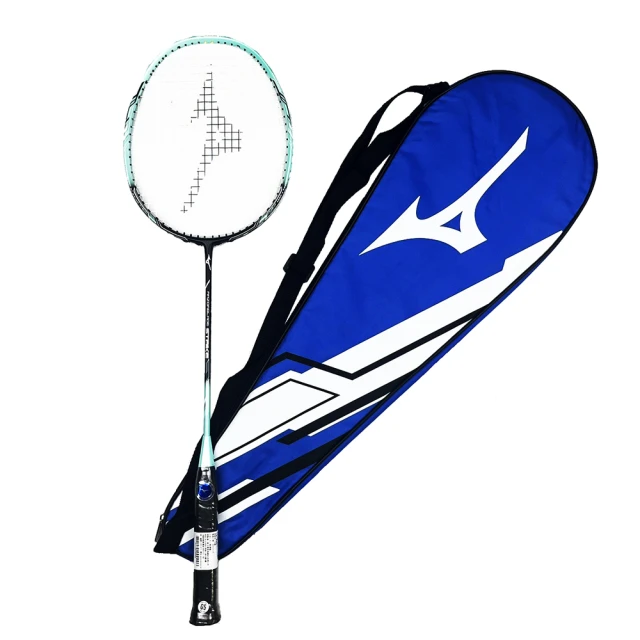 MIZUNO 美津濃 入門穿線拍羽球拍附拍袋4U5黑X薄荷綠(73TTB22300)