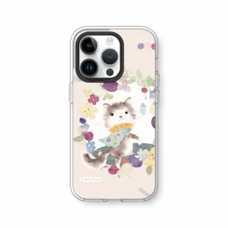 【RHINOSHIELD 犀牛盾】iPhone 13/13 Pro/13 Pro Max/Clear透明防摔手機殼/涼丰系列-跟我走貓咪(涼丰)