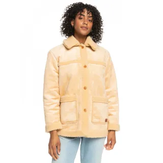 【ROXY】女款 女裝 刷毛外套 CHANGE OF HEART(米黃)