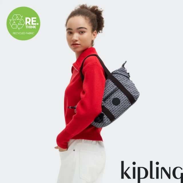【KIPLING官方旗艦館】經典老花手提側背包-ART MINI