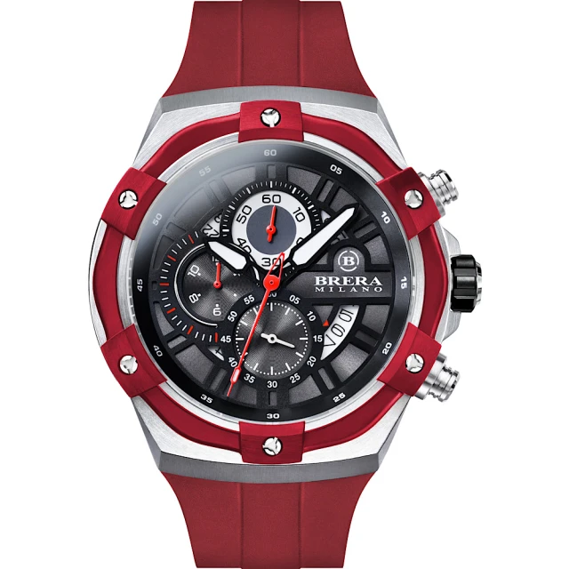 BRERA 布雷拉 義大利 米蘭精品 SUPERSPORTIVO EVO 時尚運動風 三眼時計腕錶(BMSSQC4501A)