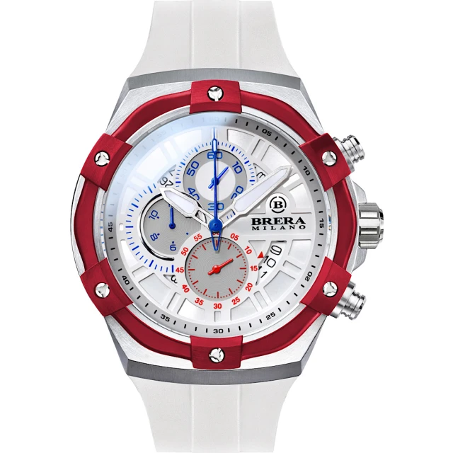 BRERA 布雷拉 義大利 米蘭精品 SUPERSPORTIVO EVO 時尚運動風 三眼時計腕錶(BMSSQC4505E)