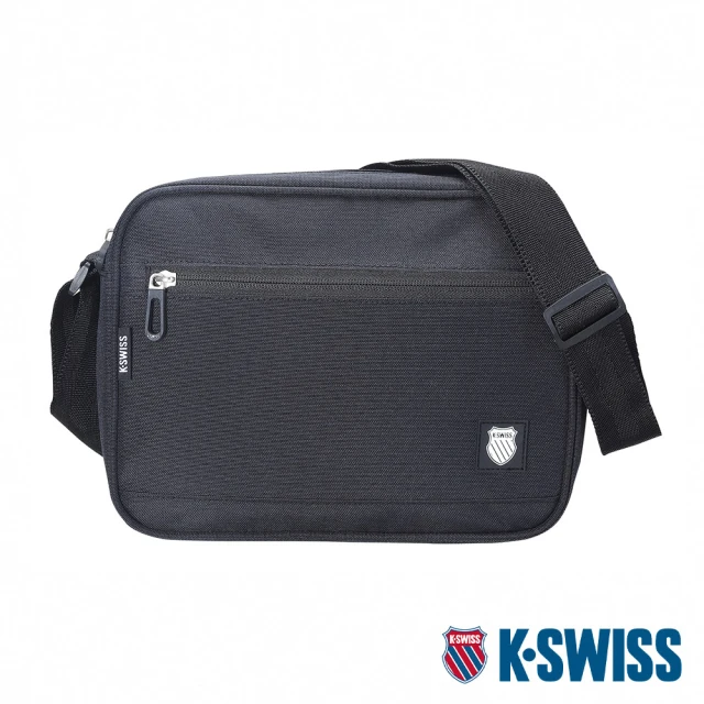 K-SWISS 運動斜肩包 Shoulder Bag-黑(BG372-008)