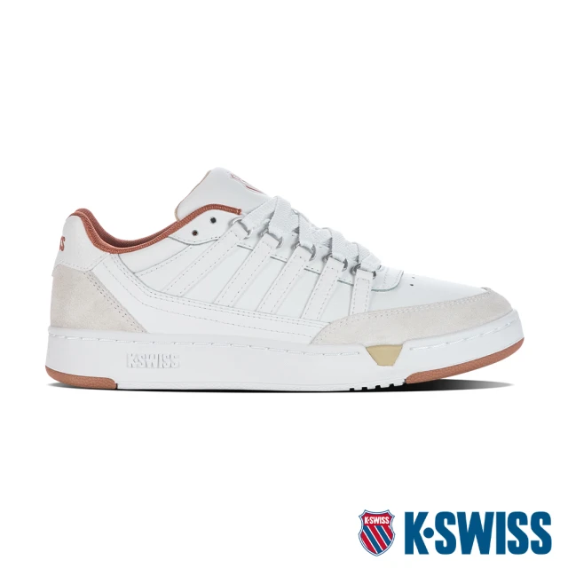 K-SWISS 時尚運動鞋 Set Pro-女-白/磚紅(97933-168)