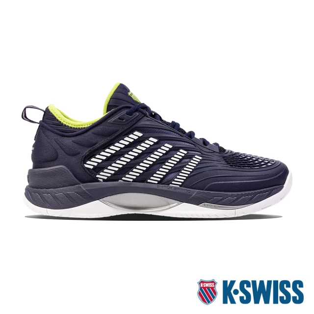 K-SWISS 輕量進階網球鞋 Hypercourt Supreme 2-男-藍/萊姆綠(09071-494)