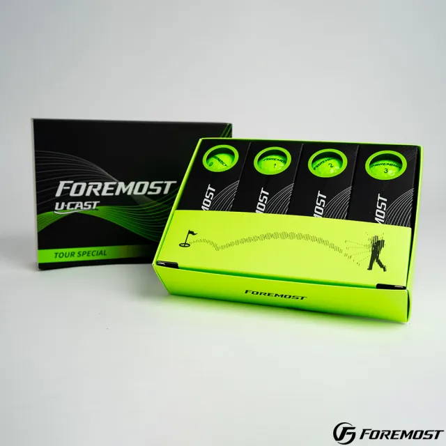 【Foremost】Pro-Tour X3 蘋果綠 三層球 高爾夫球(2024款  色球 漸變球 超遠距)