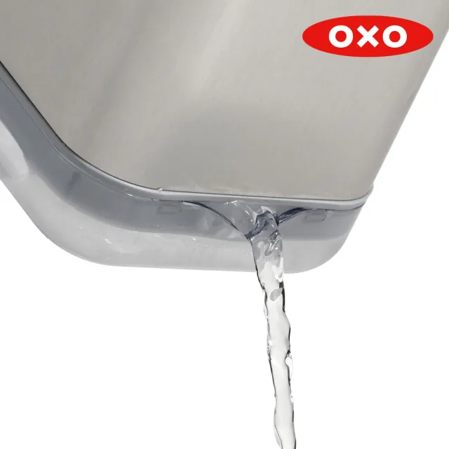 【OXO】直立式收納置物架-不鏽鋼