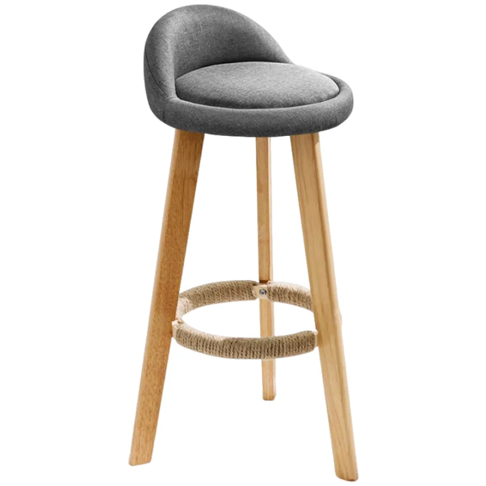 【大城小居】北歐高腳凳/吧台椅 透氣棉布 坐高68cm(吧椅/高腳椅)