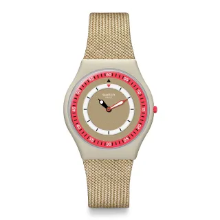 【SWATCH】CORAL DUNES 超薄手錶/男錶/女錶/瑞士製造 SS09T102(34mm)