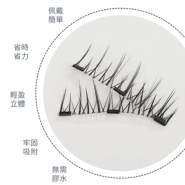 【Mass】量子磁力假睫毛套組(輕鬆配戴長效妝容/三款迷人風格/約會逛街時尚搭配)