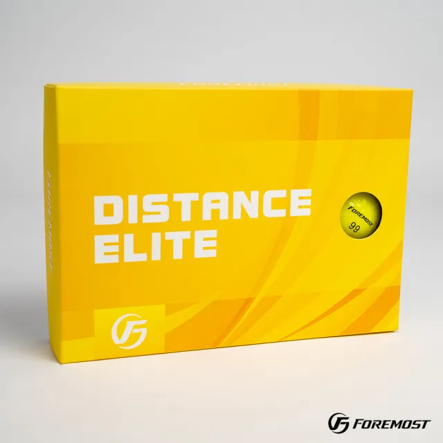 【Foremost】Distance Elite 燦黃 二層球 高爾夫(2024款球 色球 小白球 超遠距)