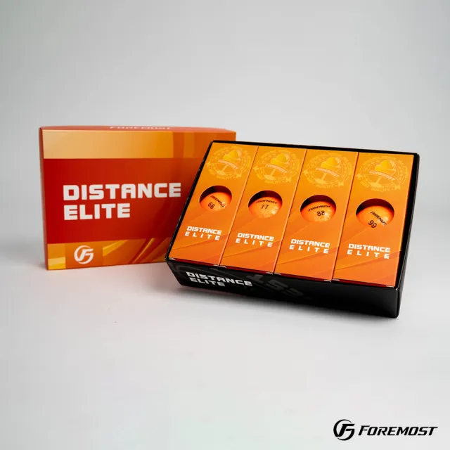 【Foremost】Distance Elite 柿橘 二層球 高爾夫球(2024款 色球 小白球 超遠距)