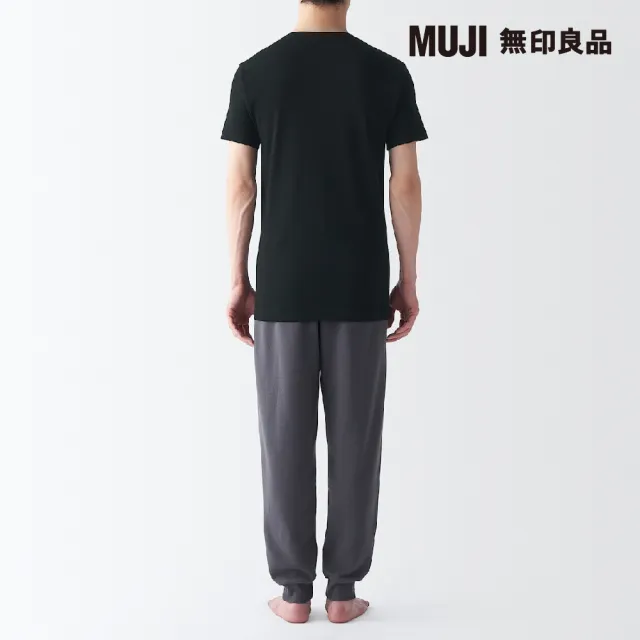 【MUJI 無印良品】男清爽舒適棉質V領短袖T恤(共3色)