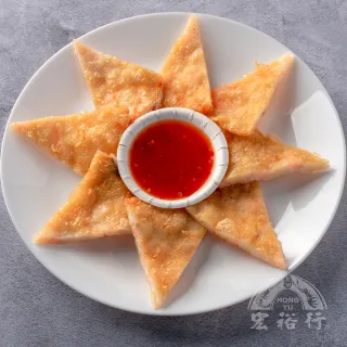【宏裕行】花枝月亮蝦餅4盒組(1盒/1片/200g)